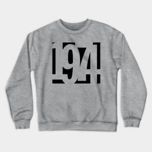 1974 Funky Overlapping Reverse Numbers for Light Backgrounds Crewneck Sweatshirt